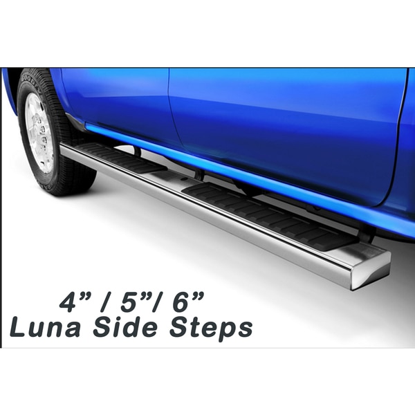 2003 - 2009 Dodge RAM 2500/ 3500 Heavy Duty Quad Cab Luna Series Stainless Steel 5-inch Flat Oval Side Step